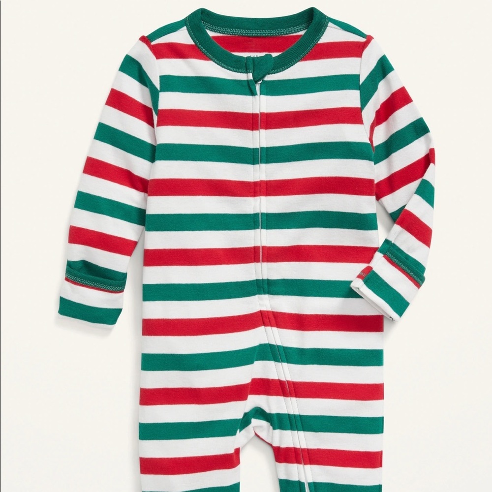 Unisex Matching Printed Sleep & Play Footed One-Piece for Baby
